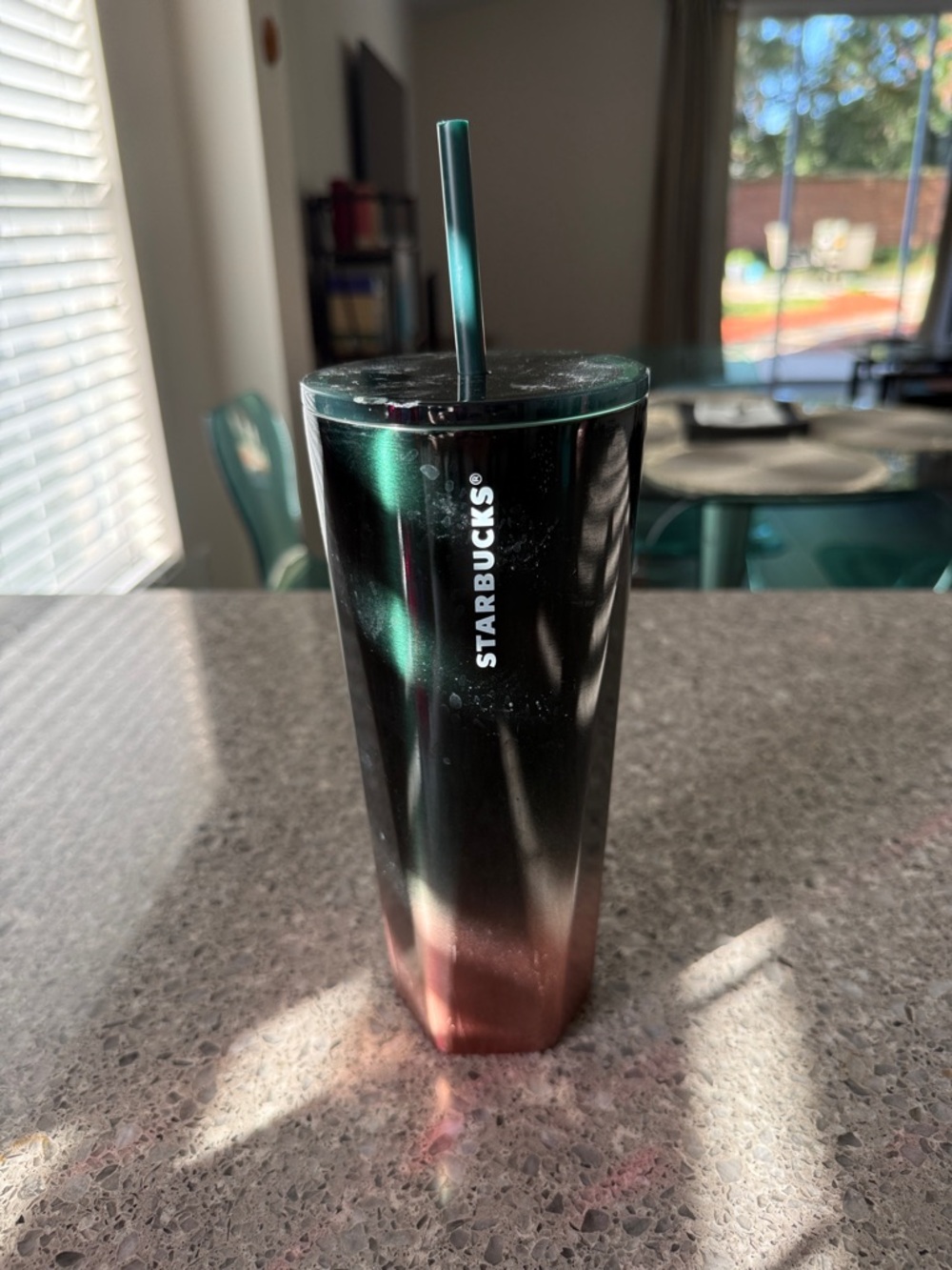 Starbucks Ombre Stainless Steel Tumbler - Green, Pink, Black